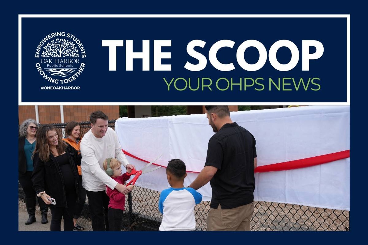 the scoop newsletter image of ribbon cutting