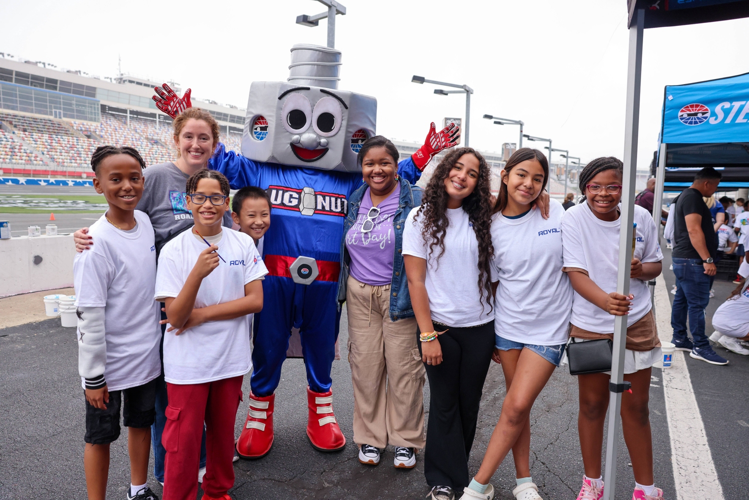 CCS students at Charlotte Motor Speedway.