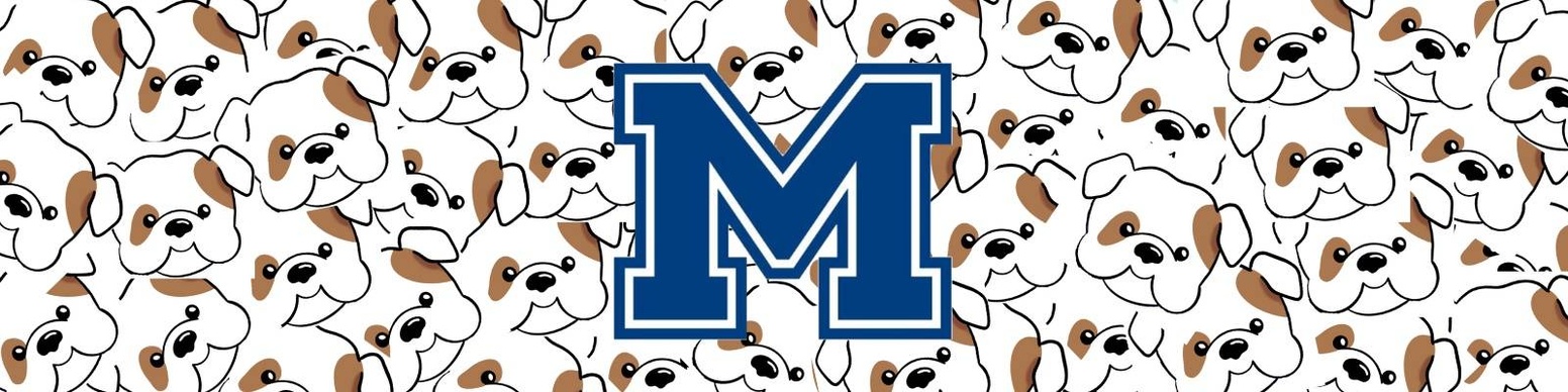 bulldog heads and M logo