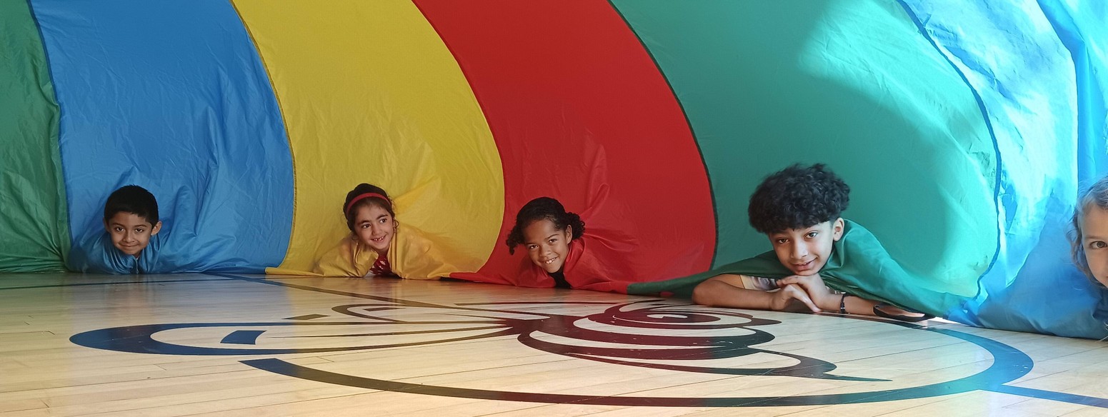 Rainbow parachute at Summit