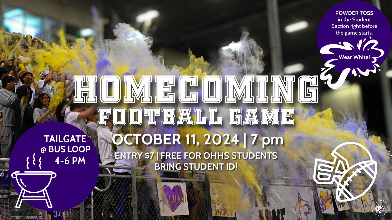 homecoming football game poster