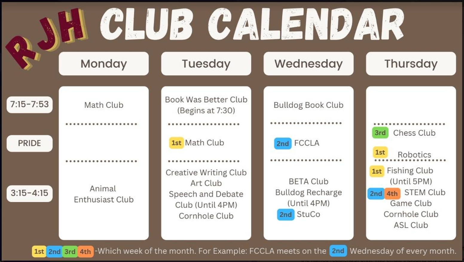 Club Calendar