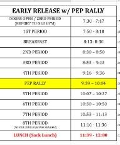 Have Day Bell Schedule