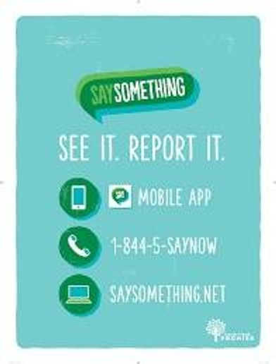 Say something reporting information