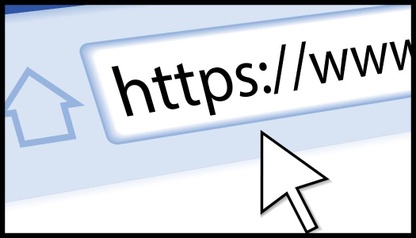 graphic image of the first part of website URL in search bar