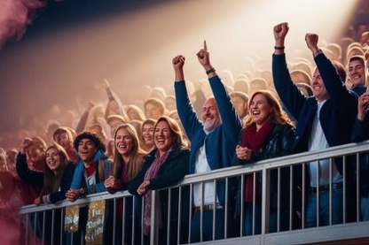 parents cheering