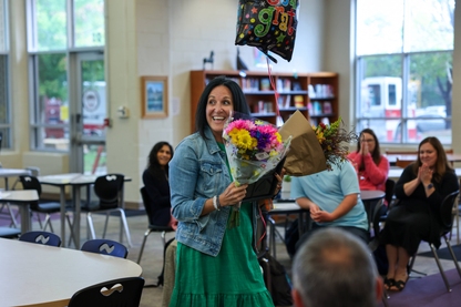 Tara Butch, Principal at Rocky River Elementary School and the CCS Principal of the Year