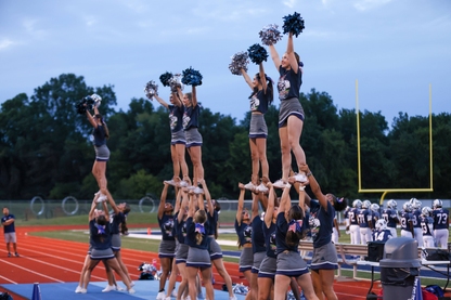 Hickory Ridge High School cheerleaders.