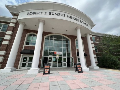 Front of RF Bumpus Middle School