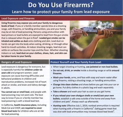 Firearms & Lead infographic