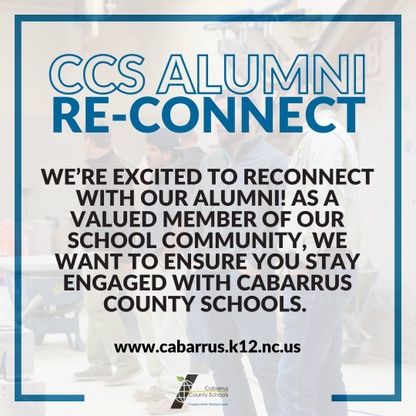 Alumni re-connect graphic.