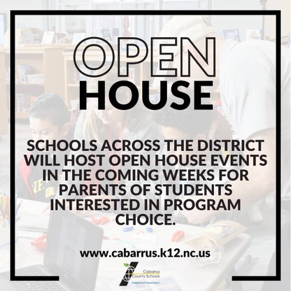 Program choice open house graphic.