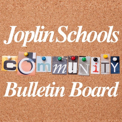 A bulletin board with the Joplin Schools logo on it