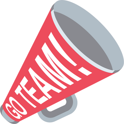 go team megaphone clip art