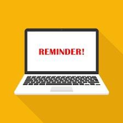 Laptop reminder