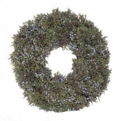 Wreath with juniper berries