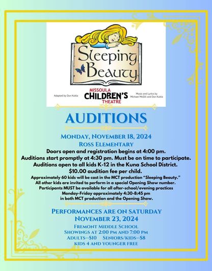 Missoula Children's Theater Auditions