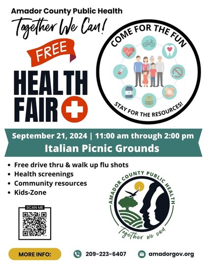 Health Fair Flyer - text in caption