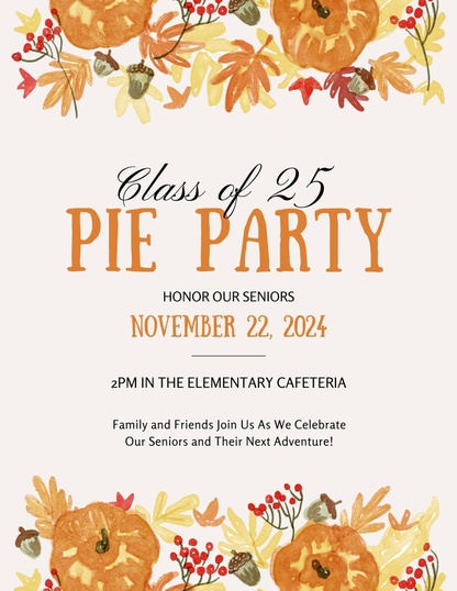 pie party flyer