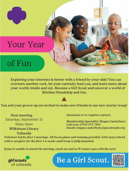 Girl scout flyer