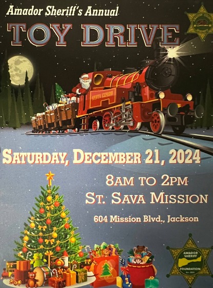 Flyer for the toy drive - all information provided in paragraph