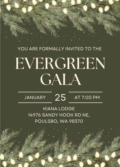 Evergreen Gala (winter formal) is on January 25.