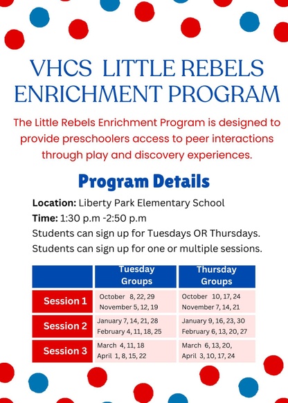 Little Rebels Enrichment Flier