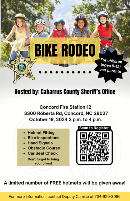 Bike Rodeo flyer.