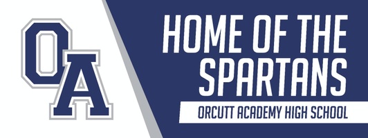 Orcutt Academy High School: Home of the Spartans Logo