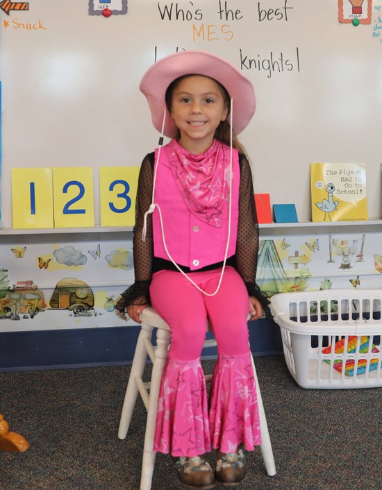 Students and staff dressed up for Country Living Day