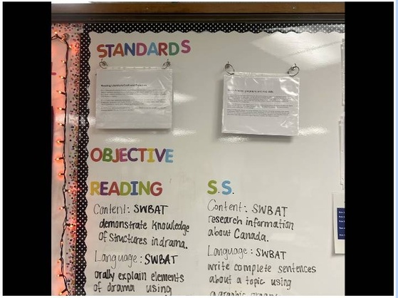 Lesson Objectives Standards