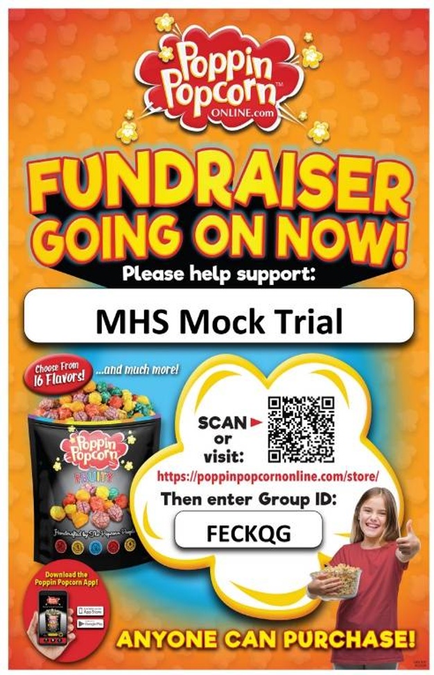 Mock Trial Popcorn fundraiser