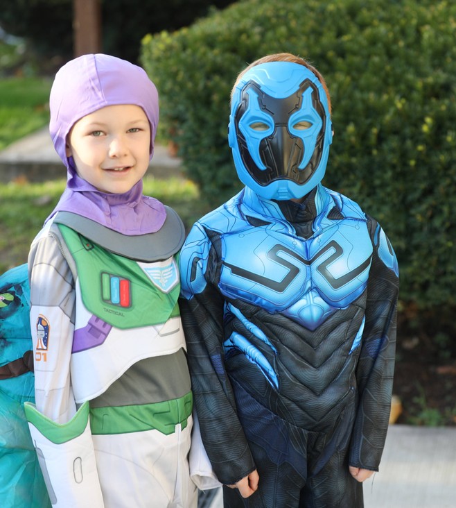 Students in the K-2 costume parade