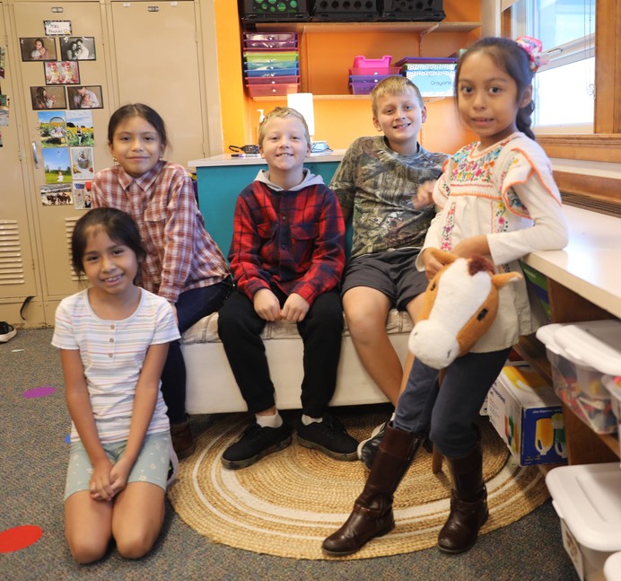 Students and staff dressed up for Country Living Day