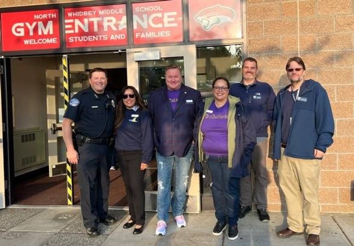 community greeters at north whidbey middle school