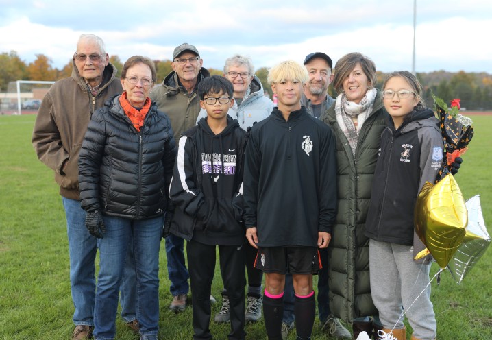 Seniors with family members