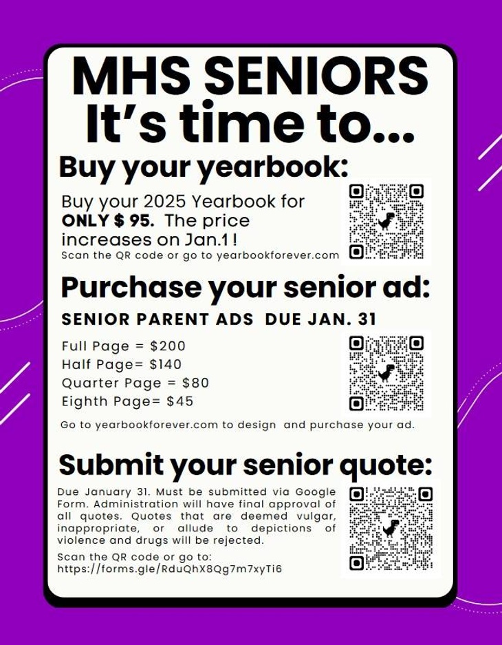 Sr yearbook flyer