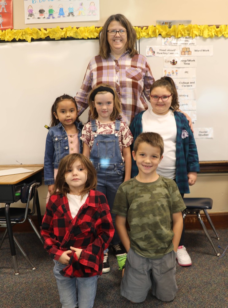 Students and staff dressed up for Country Living Day