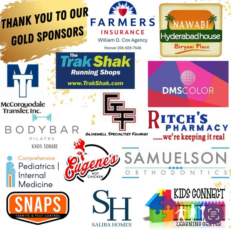 Gold Color Run Sponsors