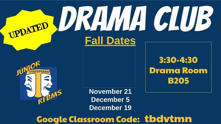 Drama Club Dates