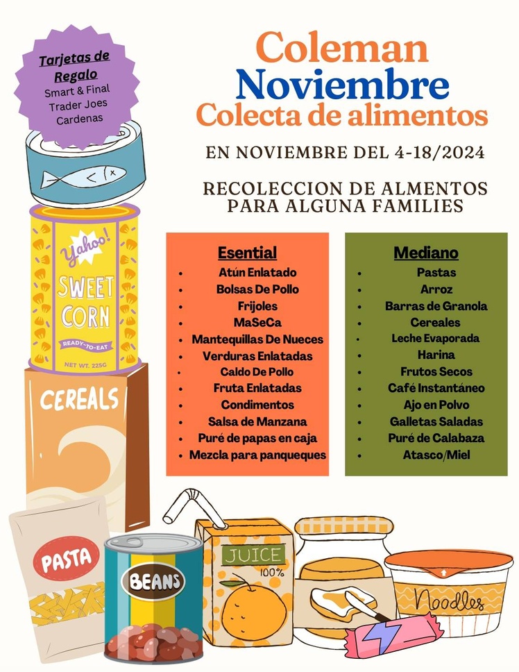 11/3/24 Spanish Food Drive