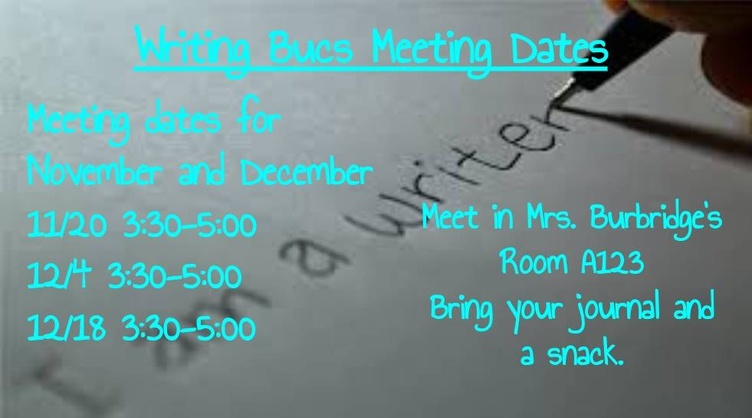 Writing Bucs Dates