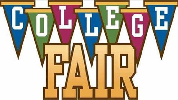 college fair sign