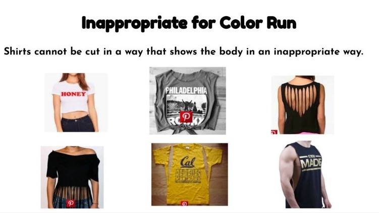 Inappropriate for Color Run