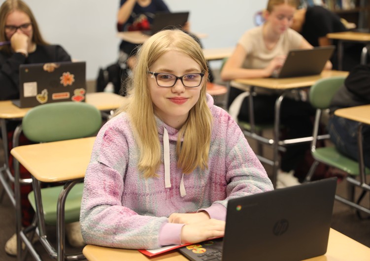 Students and staff wore pajamas to school on Monday