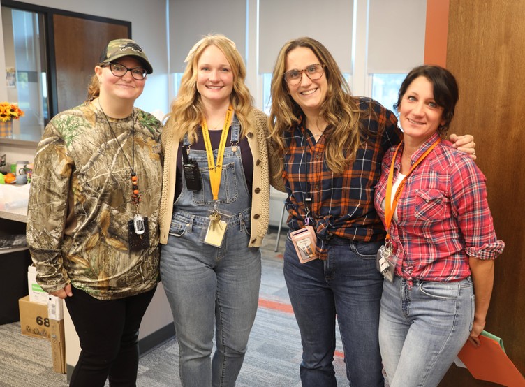 Students dressed up for Country Living Day