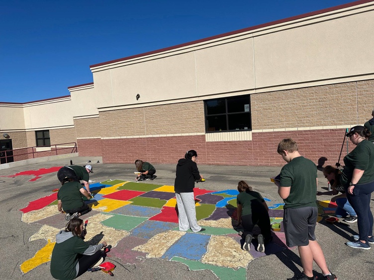 Stonehill Church group painting