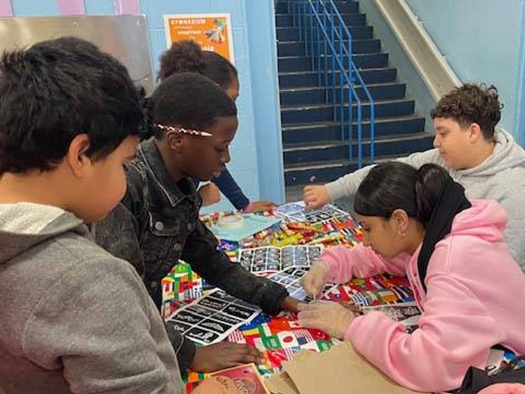 Students at last year's international day