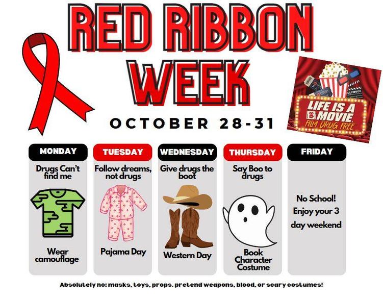 Red Ribbon Week Spirit Days