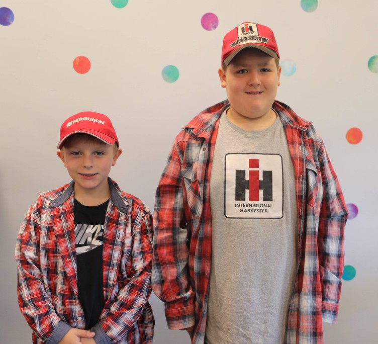 Students dressed up for Country Living Day